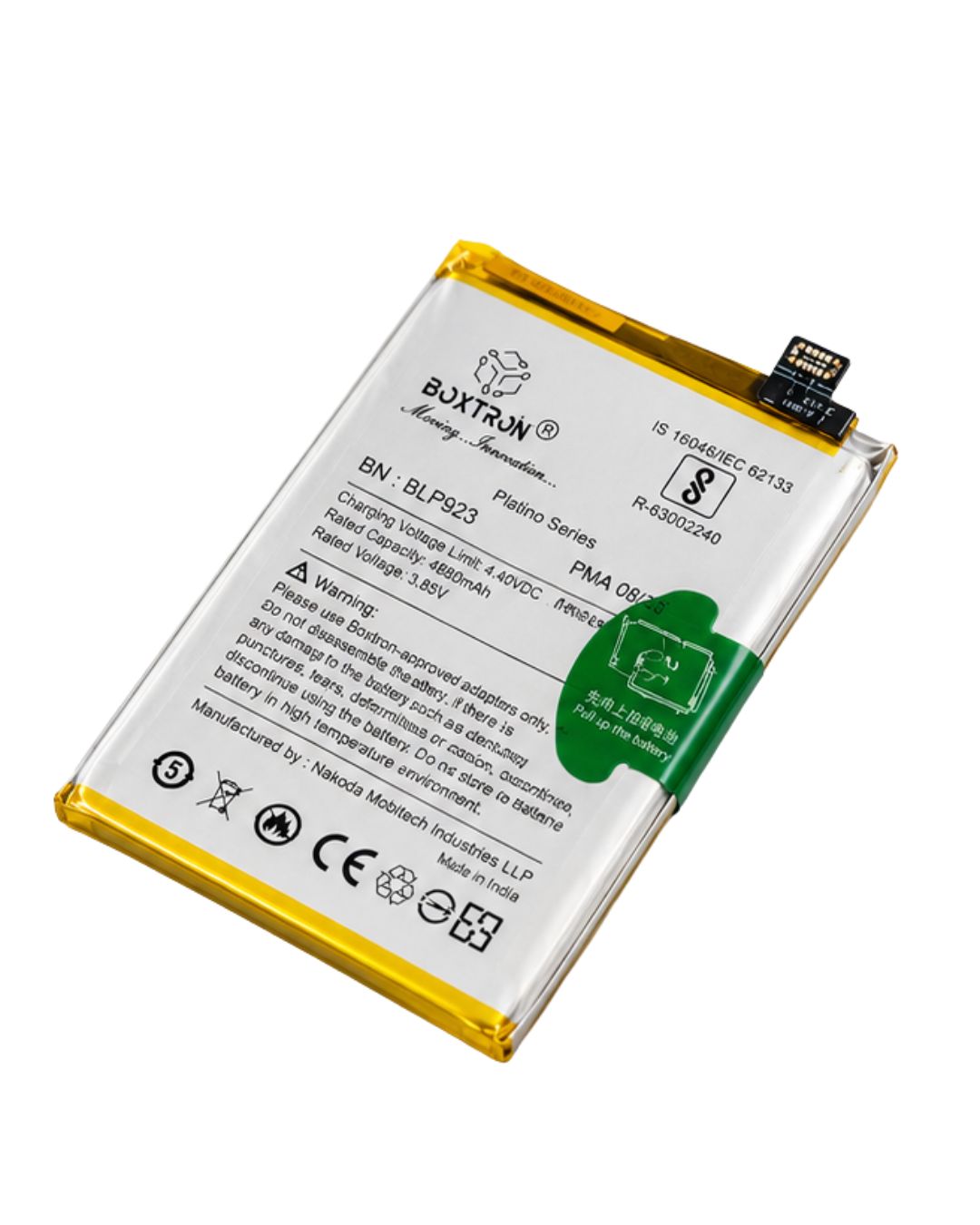 Boxtron BLP923 Oppo A57 4G (5000 mAh) Battery Compatible for Oppo A57s / Oppo A77 4G / A77 5G / A77s  Oppo A78 5G / Oppo A97 5G / K10 5G / OnePlus Nord N20 SE / Realme C51 / Replacement Warranty 100 Days