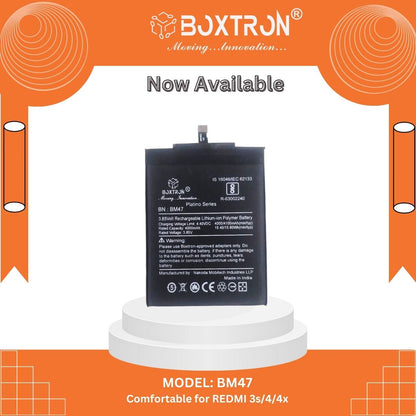 Boxtron BM47 Battery for Redmi 3, 3s, 3s Prime, Redmi 4, 4X - 4100 mAh Battery Capacity