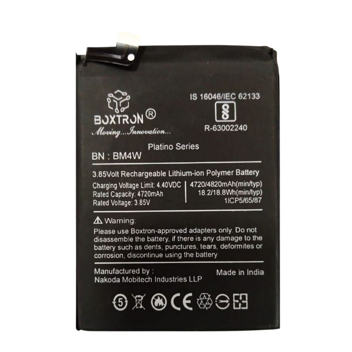 Boxtron BM4W Battery Of 4800mAh Compatible for Xiaomi Mi 10i & Mi 10T Lite