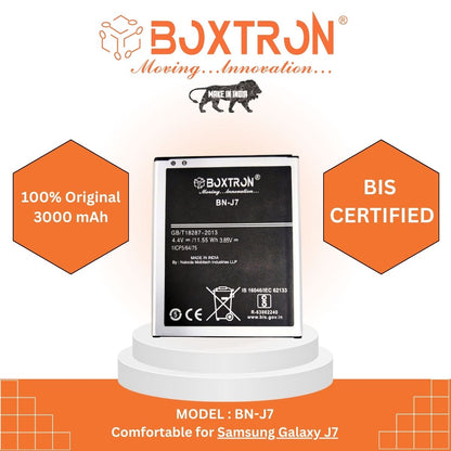 Original EB-BJ700BBU Boxtron Mobile Battery Compatible  Samsung Galaxy J7 SM-J700 Duos / J7 Duo  / J4 Core  3000mAh