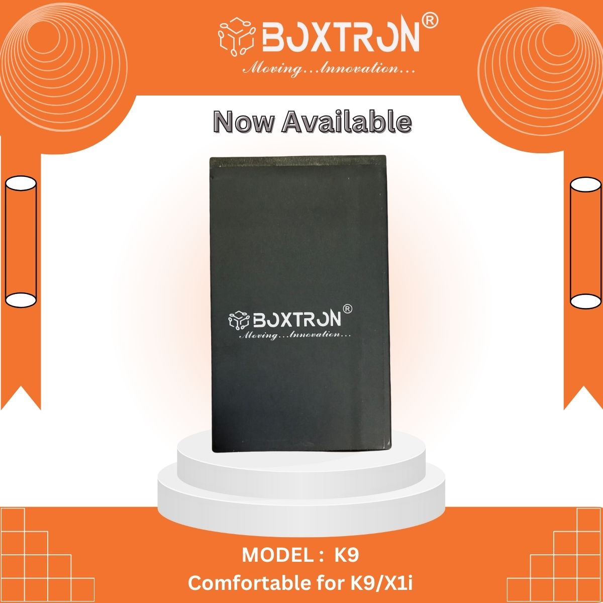 Boxtron K9 Battery Compatible Battery for Karbonn K9,- 1800 mAh Battery Capacity