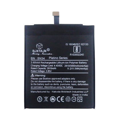 Boxtron BN34 Battery Compatible For RedMI 5A 3000mAh Battery Capacity