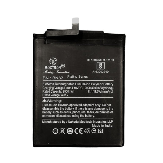 Boxtron BN37 Battery Compatible for Xiaomi Redmi 6 | Redmi 6A - 3000mAh Battery Capacity