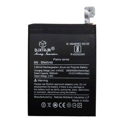 Boxtron BN45/BN48 Battery Compatible for Xiaomi Redmi Note 5 Pro - 4000mAh Battery Capacity