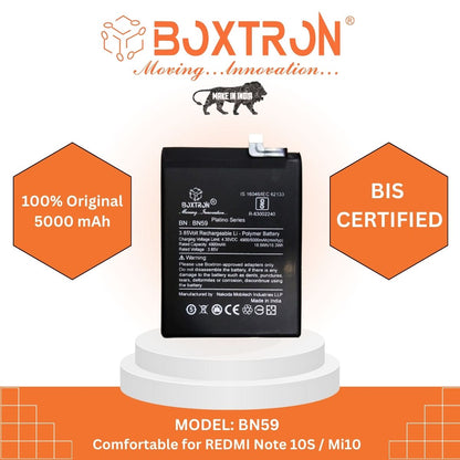 Boxtron BN59 Battery Compatible for Redmi Note 10S (Redmi Note 10) - 5000mAh Battery Capacity