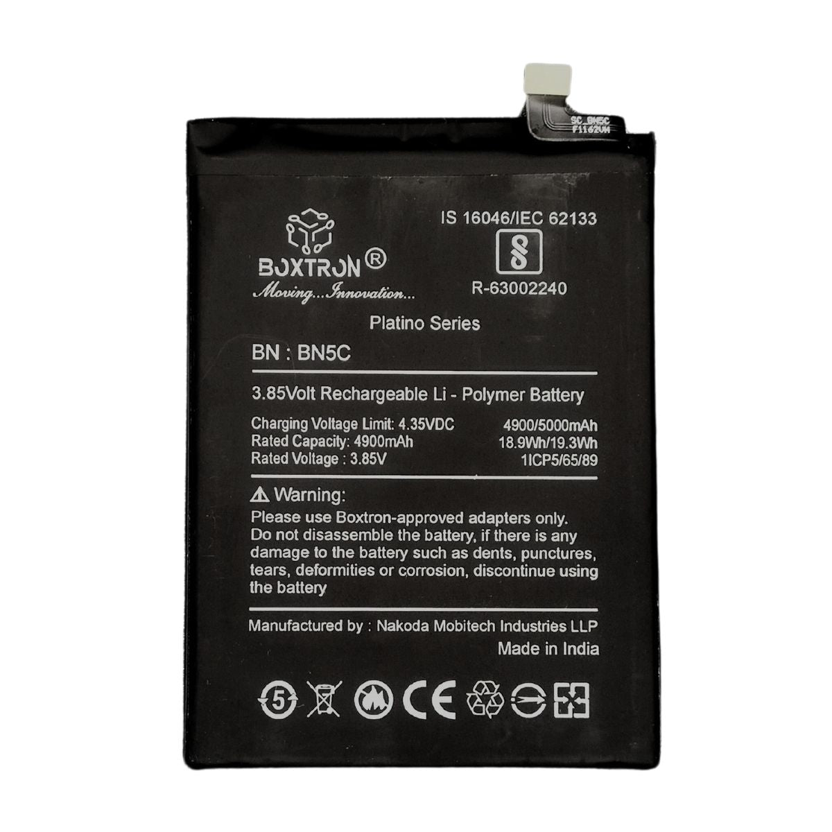 BOXTRON BN5C Battery Compatible For Xiaomi Poco M4 Pro - 5000mAh Battery Capacity