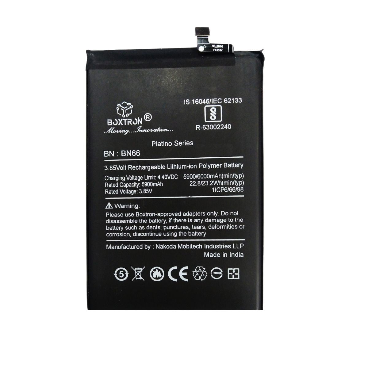 Boxtron BN66 Battery for Xiaomi Redmi Mi Poco C40 - 6000 mAh Battery Capacity