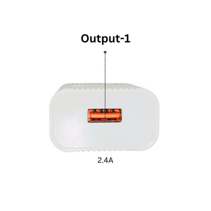 Boxtron BX18 SINGLE USB MIcro Charger 2.4A. .