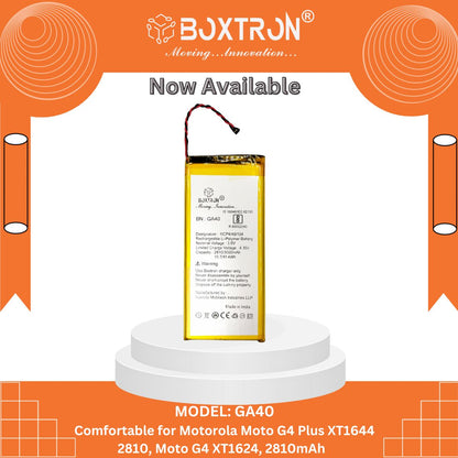 Boxtron GA40 Battery Compatible for Motorola Moto G4/G4 Plus - 2810 mAh Battery Capacity