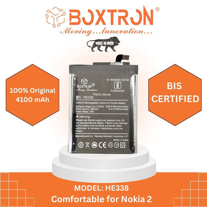 Boxtron HE-338 Battery Compatible for Nokia 2 - 4000mAh Battery Capacity