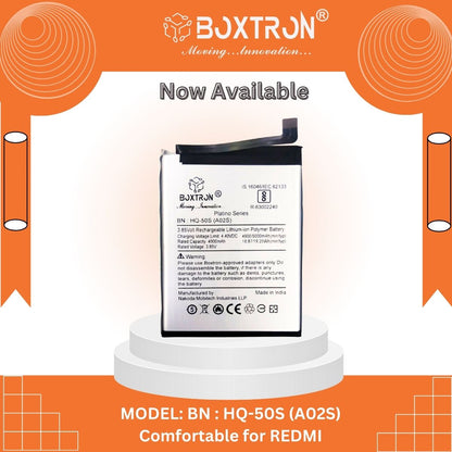 Boxtron HQ-50S Battery Compatible for Samsung A03, A03S, F02S, A02S, M02S, M02S, M025, A025F - 5000mAh Battery Capacity