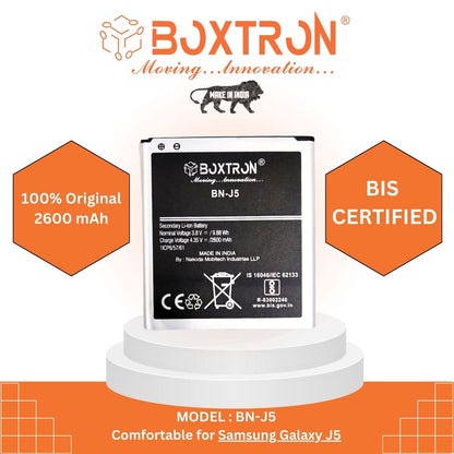 Boxtron BG530CBU Battery Compatible For Samsung J5 - 2600mAh Battery Capacity