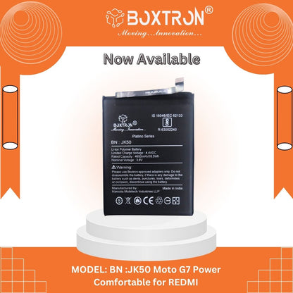 Boxtron Jk50 Battery Compatible For Motorola One Power | Moto G7 | Moto G8 Power - 5000Mah Battery Capacity