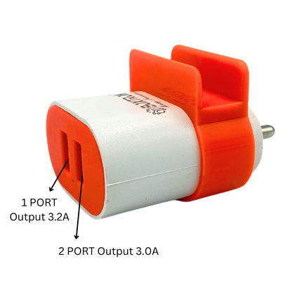 Boxtron BX20 Dual USB Micro Stand Charger 3.2A. .