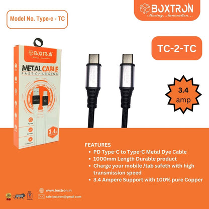 Boxtron Pd Type C to Type C braided cable..