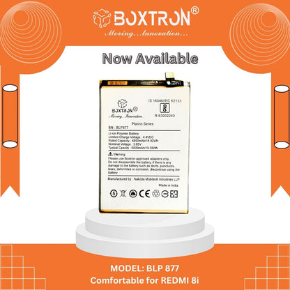 Boxtron BLP-877 Compatible for Realme 8 / Realme 8i - 5000mAh battery capacity