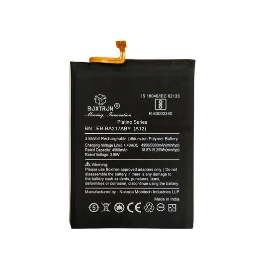 Boxtron EB-BA217ABY Battery Compatible for Samsung A12 5000mAh Battery Capacity