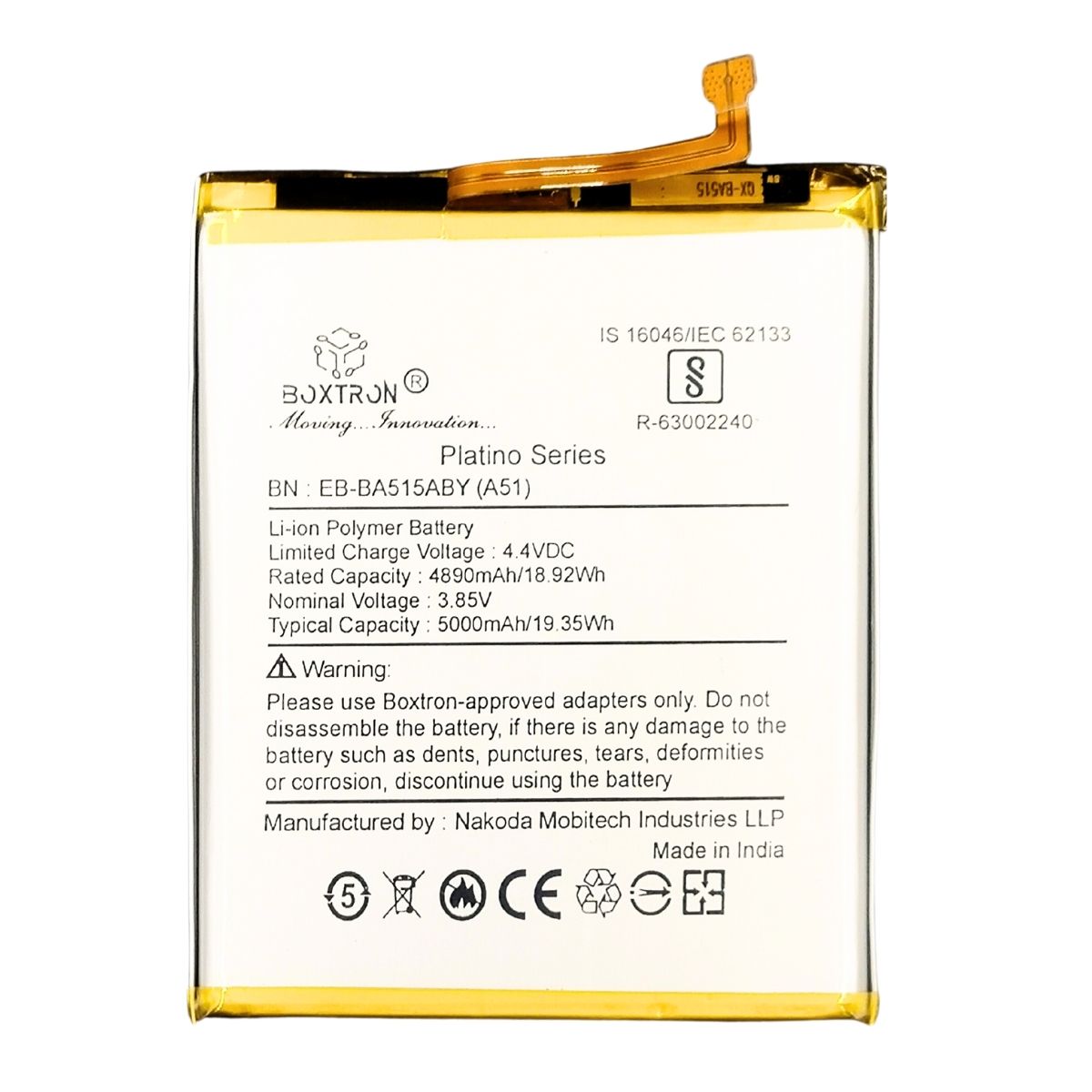 Boxtron EB-BA515ABY Battery Compatible for Samsung Galaxy A51 - 5000 mAh Battery Capacity