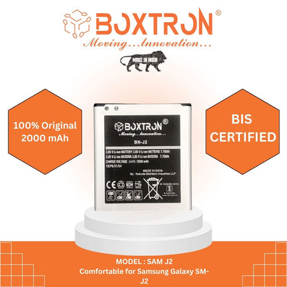 Boxtron EB-BG360CBN Battery Compatible for Samsung Galaxy J2 2015 & 2017 - 2000mAh Battery Capacity