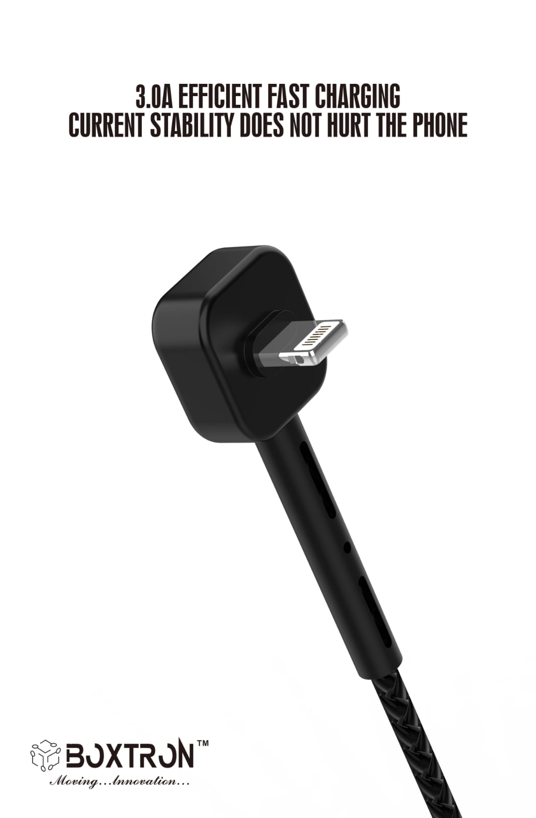 Boxtron BC08 IPhone Smart Phone Stand fast Charging And Data Transfer Cable. 2.4 Ampere