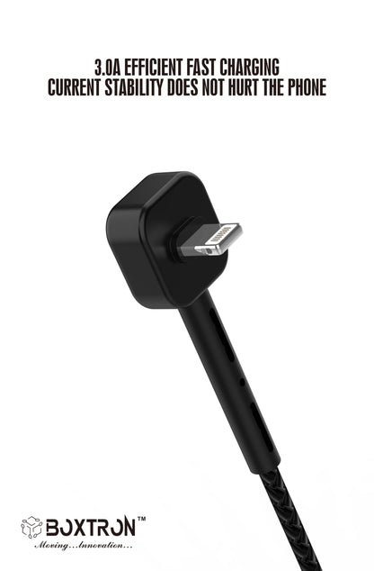 Boxtron BC08 IPhone Smart Phone Stand fast Charging And Data Transfer Cable. 2.4 Ampere
