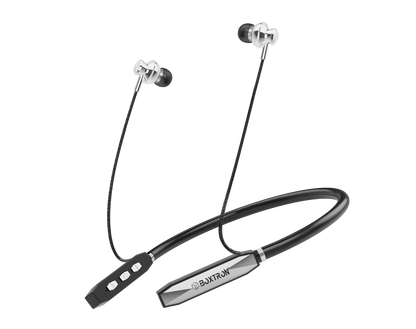 Boxtron B28 Wireless Bluetooth Neckband, Magnetic Earplugs. .