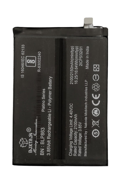 Boxtron BLP863 Battery Compatible for Oppo Reno 6 Reno6 5G - 4000mAh Battery Capacity