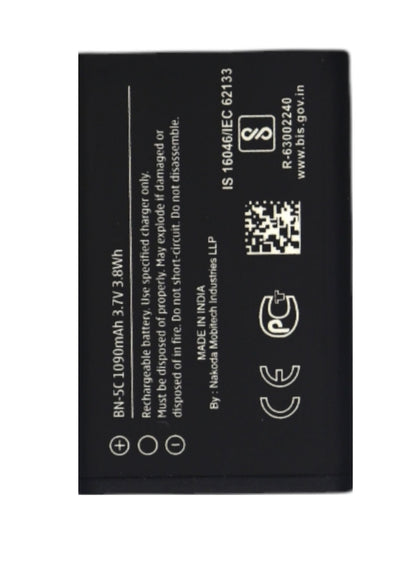 Boxtron BL-5C Battery for Itel BL-5C for Itel Ace - 1000mAh Battery Capacity